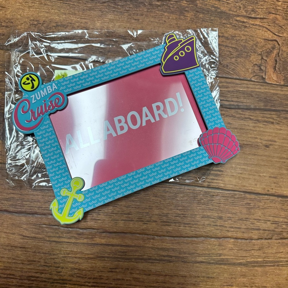 Zumba Fitness Blue and Yellow Picture Frame